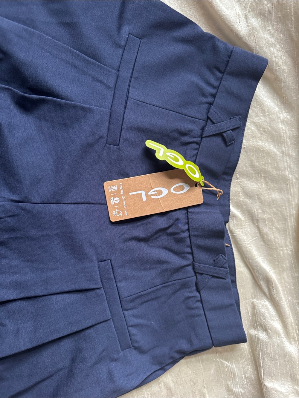 OGL Navy High-Rise Wide Leg Pants - Picture 2 of 5